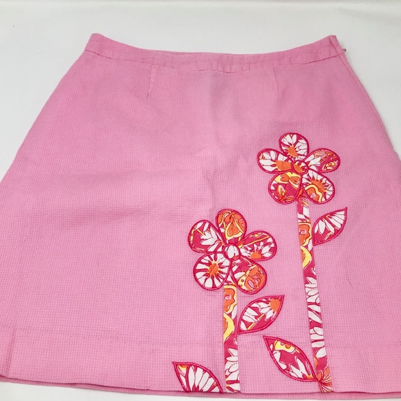 Lilly Pulitzer Dresses & Skirts - Lilly Pulitzer Pink Waffle Cotton Mini Skirt